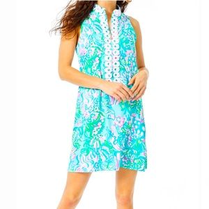 Lilly Pulitzer Ibiza Aqua La Vista Shift Dress
